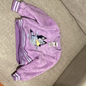 Bluey Purple Fleece Kids Sweatshirt
